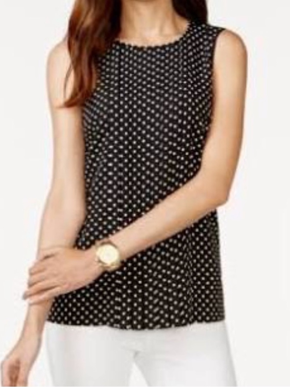 Michael kors blouse | Black and White Polka Dot Dress